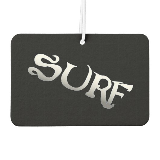 Surf schwarz gekachelt Auto Lufterfrischer (Rückseite)