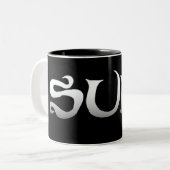 Surf schwarz zwei Töne Tasse (Vorderseite Links)
