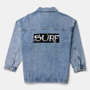 Surf schwarze Frauen Jeansjacke