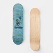 Surf Shack Hawaiian Imitate Wood Skateboard (Vorderseite)