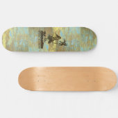Surf Shack Hawaiian Imitate Wood Skateboard (Horizontal)