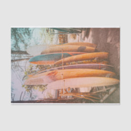 Surf Shack Surf Board Beach Decoupage Seidenpapier