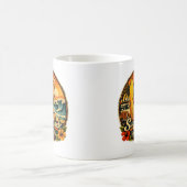 Surf Shack Surfer Pin-Up | Ride The Wave Beach Kaffeetasse (Mittel)
