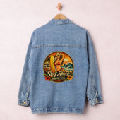 Surf Shack Surfer Pin-Up | Ride The Waves Beach Jeansjacke (Hangar)