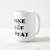 Surf-Silhouette Kaffeetasse (VorderseiteRechts)