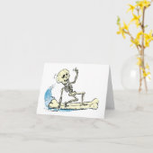 suRf SkELEtOn Karte (Gelbe Blume)