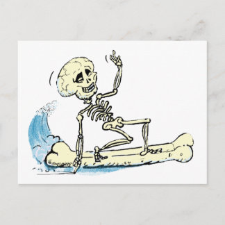 suRf SkELEtOn Postkarte