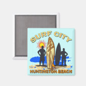 SURF STADT HUNTINGTON BEACH MAGNET (Vorderseite/Rückseite)