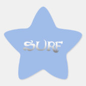 Surf-Star-kleine Aufkleber (Vorderseite)