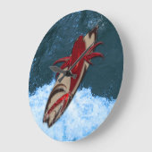 Surf steht auf große wanduhr (Winkel)