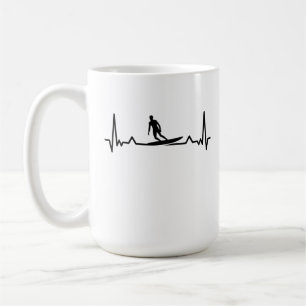 Surf Surf Heartbeat Line Funny Geschenke Kaffeetasse