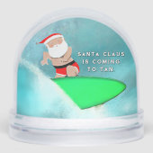 Surf Surfer Holiday Geschenk Schneekugeln (Vorderseite)
