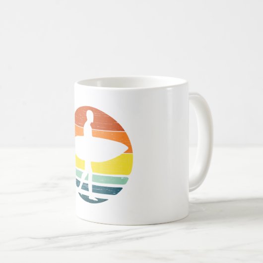 Surf Surfer Surfing Kaffeetasse (VorderseiteRechts)