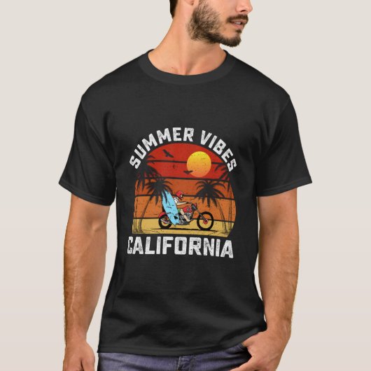 Surf Surfing Beach Summer California T-Shirt (Vorderseite)