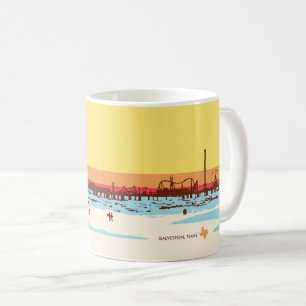 Surf-Tage - Galveston Island, Pleasure Pier Kaffeetasse