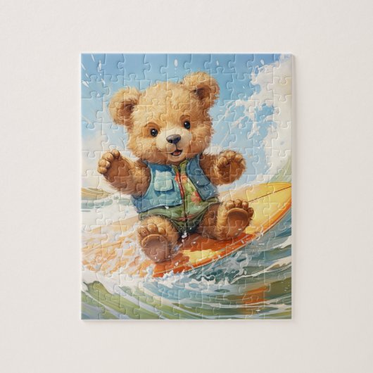 Surf Teddy Bären Puzzle: Adventure Puzzle (Vertikal)