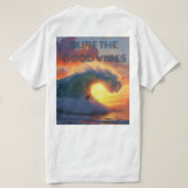 Surf the vibes T-Shirt (Design Rückseite)