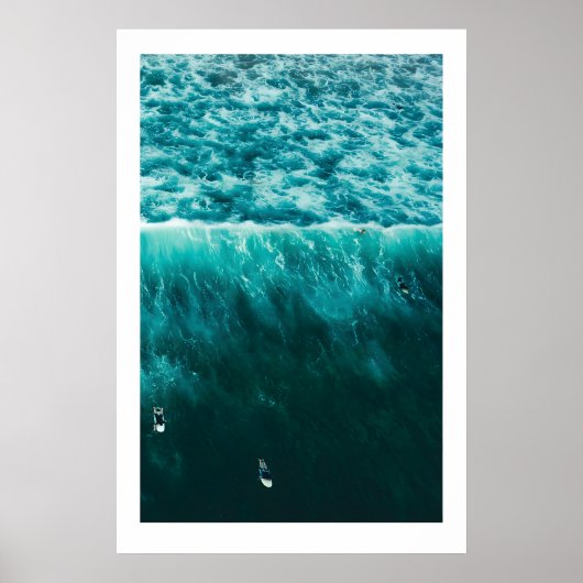 Surf Triptych Kunst Drucke Skandi Ozean Strand (Vorne)
