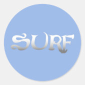 Surf um große Aufkleber (Vorderseite)