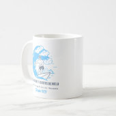 Surf- und Eiswürfel-Club Kaffeetasse (Vorderseite Links)