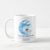 Surf- und Eiswürfel-Club Kaffeetasse (Links)