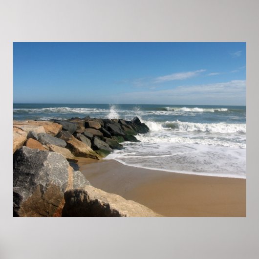 Surf- und Sand-Poster Poster (Vorne)