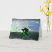 Surf Up! Birthday Card Karte (Gelbe Blume)