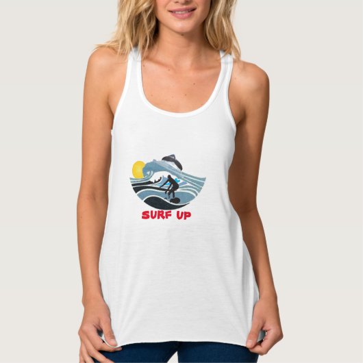 Surf-Up-T-Shirt Tank Top (Vorderseite)