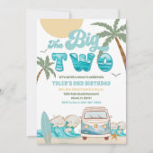 Surf Van Beach Geburtstagseinladung Einladung (Vorderseite)