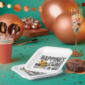 Surf Van Beach Quote Happiness Comes in Waves Pappteller