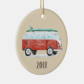 Surf Van Keepake Jahr Keramik Ornament (Rechts)