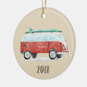 Surf Van Keepake Jahr Keramik Ornament (Links)
