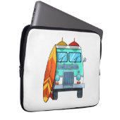 Surf Van Surfboard Palmen Tree Surfen Wellenreiten Laptopschutzhülle (Vorne Rechts)