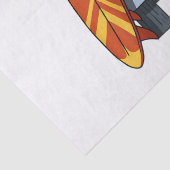 Surf Van Surfboard Palmen Tree Surfen Wellenreiten Seidenpapier (Detail)