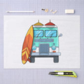 Surf Van Surfboard Palmen Tree Surfen Wellenreiten Seidenpapier (Handwerk)