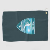 Surf Ventura California Golfhandtuch (Horizontal)
