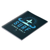 Surf Vibes nur Surfquote Notizblock (Linke Seite)