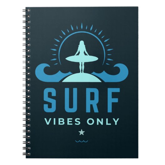 Surf Vibes nur Surfquote Notizblock (Vorderseite)