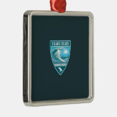 Surf Vilano Beach Florida Ornament Aus Metall (Rechts)