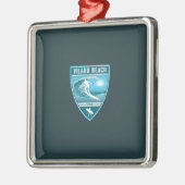 Surf Vilano Beach Florida Ornament Aus Metall (Links)
