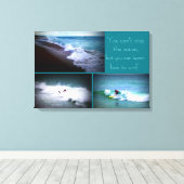 Surf-Wandhängen lernen Leinwanddruck (Insitu (Holzboden))