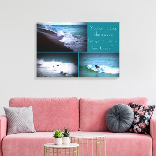 Surf-Wandhängen lernen Leinwanddruck (Insitu (Wohnzimmer))