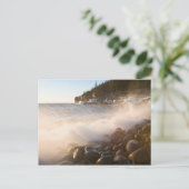 Surf wäscht über den Kopfsteinpflaster im Denkmal Postkarte (Stehend Vorderseite)