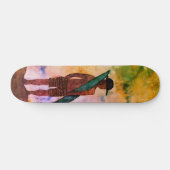 Surf Wasserfarbe Art Skateboard (Horizontal)