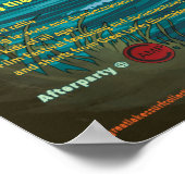 Surf @Water Poster - 11 Zoll x 17 Zoll (Ecke)