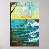 Surf @Water Poster - 15" x 23" (Vorne)