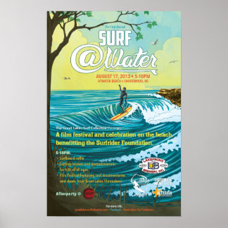 Surf @Water Poster - 15" x 23"