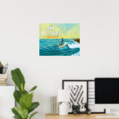 Surf @Water Surfer Poster - 20" x 16" (Heimbüro)