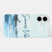 Surf Watercolor Summer Vibe Case-Mate iPhone Hülle (Rückseite (Horizontal))