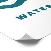 Surf Watergate Bay in Cornwall Poster (Ecke)